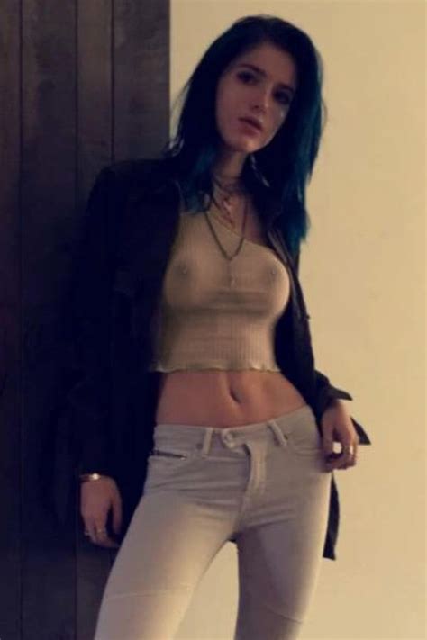 Bella Thorne Shows Off Her Pierced Nipple In A Topless Selfie