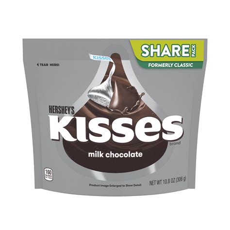 hersheys kisses candy share pack milk chocolate  oz walmart