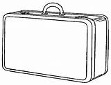 Suitcase Open Briefcase Clipground sketch template