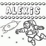 Alexis sketch template