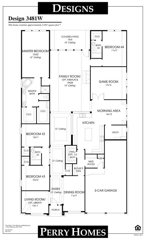view details   perry home   interested  perry homes house floor plans floor plans