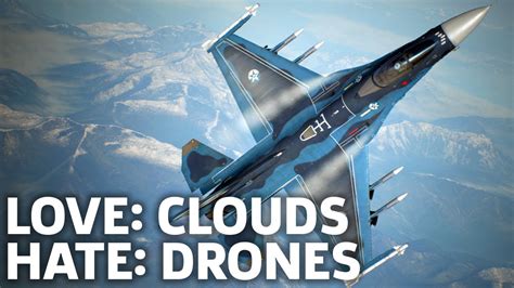 ace combat  skies unknown gameplay cool clouds  annoying drones youtube