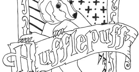 hufflepuff crest coloring pages pinterest hufflepuff pride harry