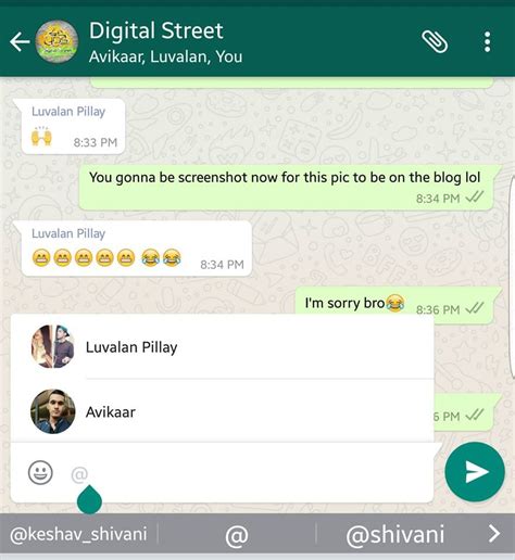 mentions feature  group chats  whatsapp finally launched digital street