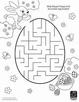 Easter Maze Coloring Pages Print sketch template