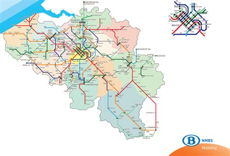official map belgian railways network  transit maps
