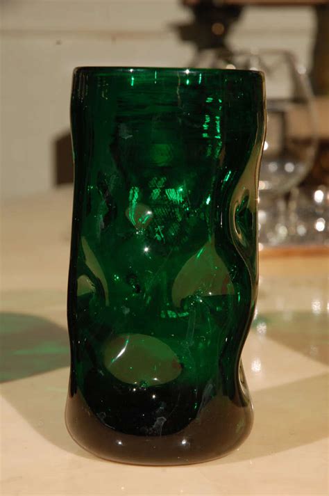 Emerald Green Blenko Glassware Set At 1stdibs Emerald Green Glassware