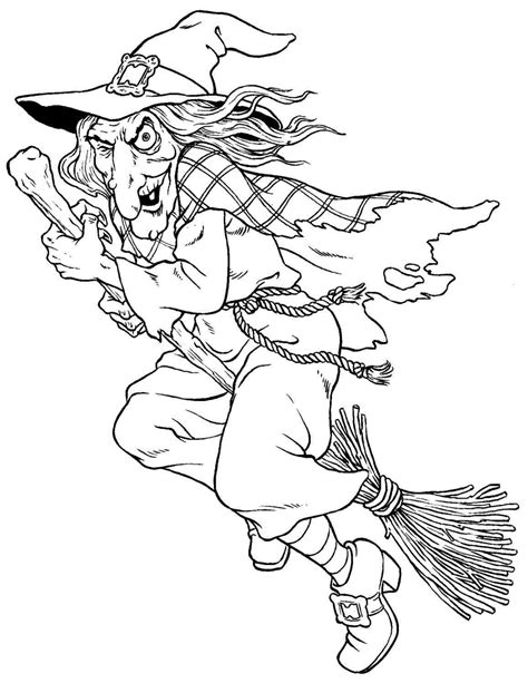 halloween witch coloring pages toddler lautigamu