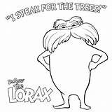 Lorax Coloring Pages Seuss Dr Trees Tree Colouring Printable Truffula Drawing Book Characters Speak Fish Eggs Ham Green Sheets Template sketch template