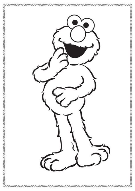 elmo birthday coloring pages coloring home
