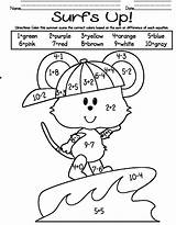 Coloring Subtraction Addition sketch template