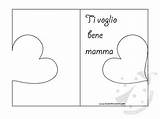 Mamma Biglietti Biglietto Lavoretti Cuore Creativi Lavoretticreativi sketch template