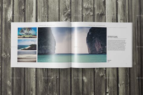 indesign landscape photo book template  sacvand graphicriver