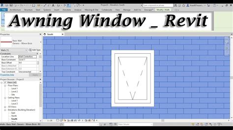 revit window  awning window family youtube