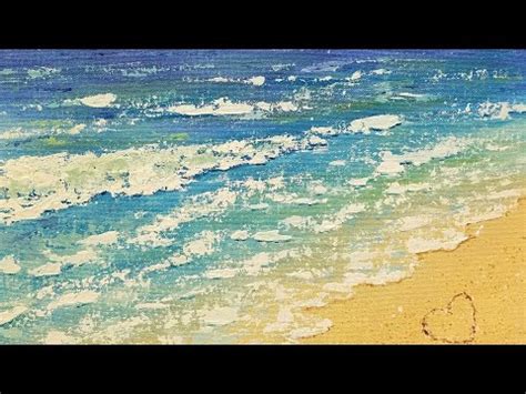 Easy BEACH Waves Acrylic Tutorial for Beginners How to