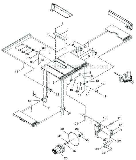 ryobi bts parts list  diagram ereplacementpartscom