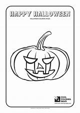 Coloring Halloween Pages Cool Pumpkin Holidays sketch template