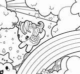 Rainbow Kids Drawing Unicorn Coloring Pages sketch template