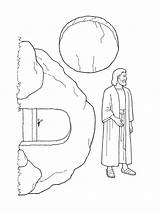 Lds Christ Resurrection Tomb Risen Resurrected sketch template