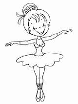 Bailarinas Bailarina Dibujo Colorir Silueta Faciles Buscar Paginas Hojas Listones Angelina sketch template