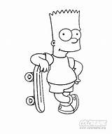 Bart Coloring Pages Simpson Simpsons Cartoons Post Newer Older Dibujos sketch template
