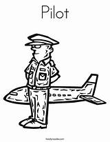 Pilot Coloring Print Pages Airplane Community Twistynoodle Choose Board Kids sketch template
