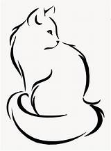 Cat Silhouette Drawing Paintingvalley Drawings sketch template