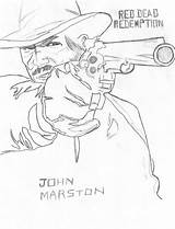 Dead Redemption Red John Marst Deviantart Animals sketch template