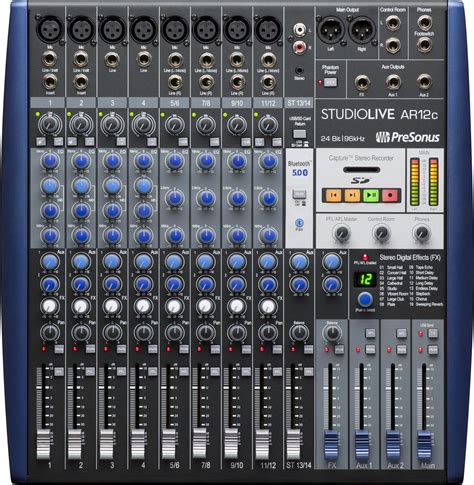 presonus studiolive arc mixer  audio interface  effects  channel analog mixer