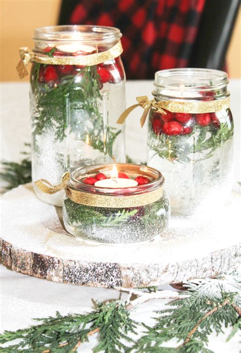 floating candle holiday centerpiece at home with zan