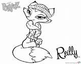 Coloring Bratz Pages Doll Fox Petz Reilly Printable Kids sketch template