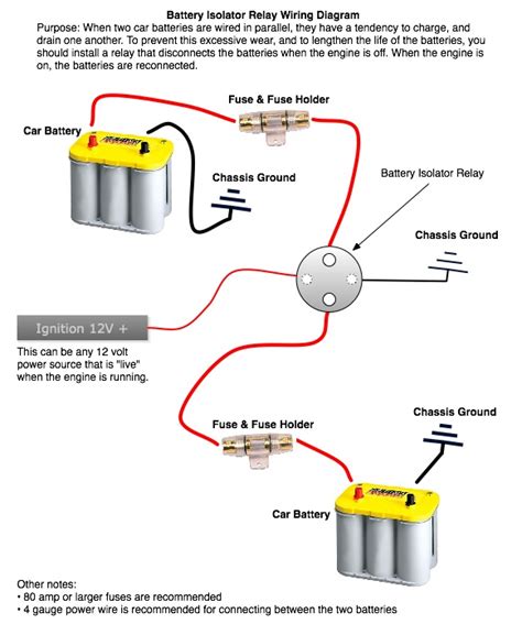 boat battery isolator switch wiring diagram