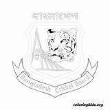 Cricket Bangladesh Logo Team Pages Coloring Coloringkids Australian Kids Stocks Print Choose Board sketch template