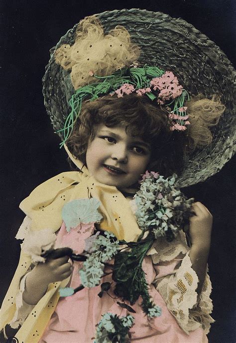 German Vintage Hand Tinted Postcard Ca 1910 Of My Favorite Model Does
