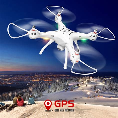 syma xpro  ch  axis gyro rc drone quadcopter  hd camera gps fixed point fpv real time