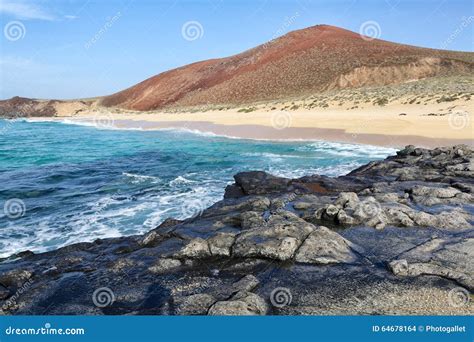 playa lambra isla canarias stock photo image  waves