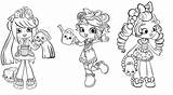 Shopkins Shoppies Shopkin Jessicake Bubbleisha Cream sketch template