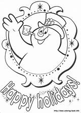 Frosty Snowman Bonnes Bonhomme Neige Coloriez Neve Boneco sketch template