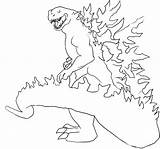 Godzilla Coloring Drawing Da Colorare Disegni Tanaka Tomoyuki Toho Copyright Print sketch template