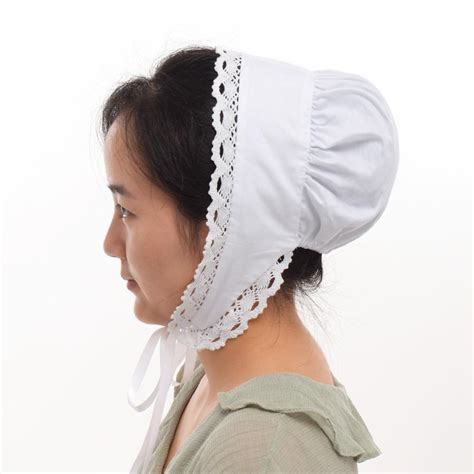 Victorian Period Adult Women White Maid Dresses Vintage
