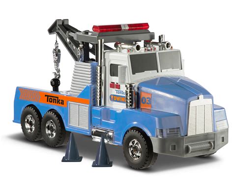 tonka mighty motorized tow truck toy catchconz