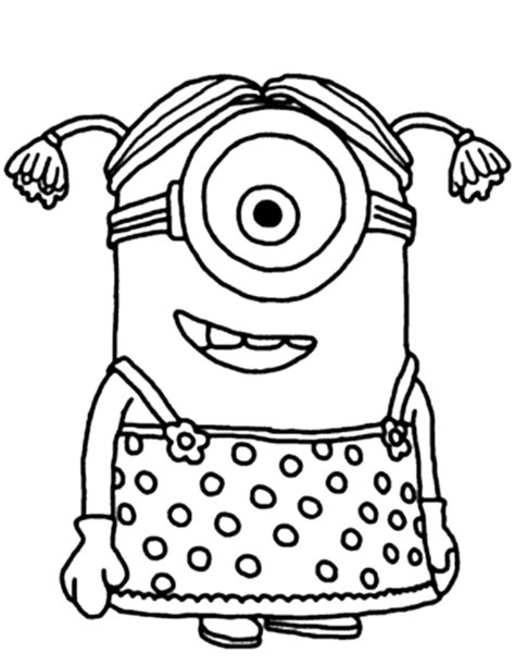 minion halloween coloring pages girl minions coloring pages  images