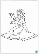Coloring Christmas Disney Princess Dinokids Print Close Princesses sketch template