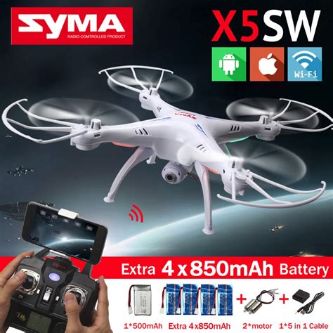 high quality syma xsw fpv rc quadcopter drone  wifi camera hd    axis