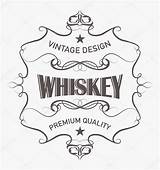 Whiskey Label Vintage Old Drawing Vector Stock Illustration Getdrawings Depositphotos sketch template