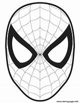 Face Man Coloring Spider Template Cut Colouring Printable Pages Color Print sketch template