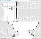 Toilet Clip Outline Coloring Illustration Background Transparent Royalty Vector Djart sketch template
