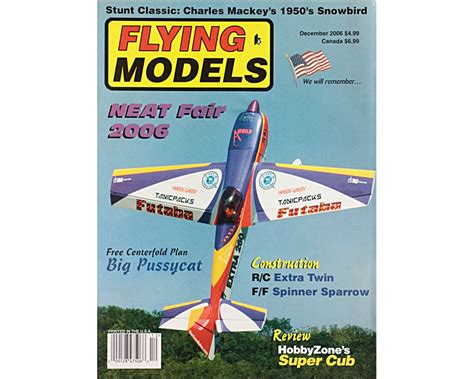 2006 december fm back issue the flying models plan store please