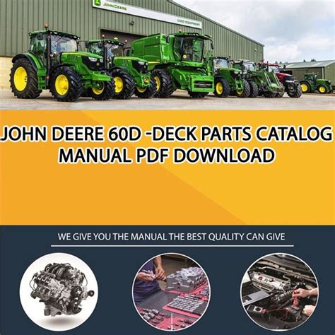 john deere  deck parts catalog manual   service manual repair manual