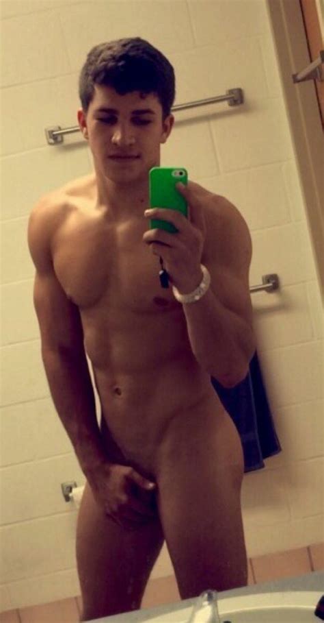 lad naked selfie fit males shirtless and naked